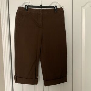 Ann Taylor brown cropped pants